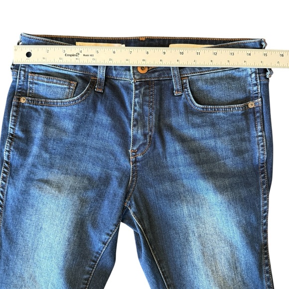 Anthropologie Pilcro & The Letterpress Mid Rise Skinny Jeans Size 29 Blue Denim - Picture 12 of 15